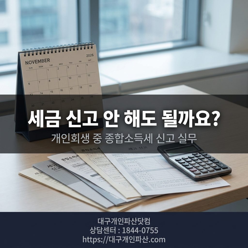 개인회생 중 종합소득세 신고 의무 실무 가이드